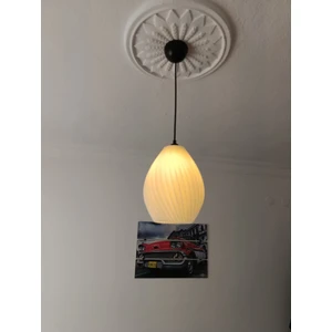Laaysa 3D Desıgn Spıral Bohem Beyaz Sarkıt Avize Modern Tasarım Yatak Odası Salon Yemek Odası