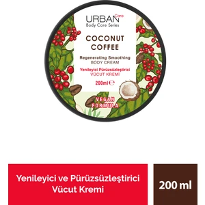 URBAN Care Coconut Coffee Yenileyici ve Pürüzsüzleştirici Vücut Kremi 200 ml - Vegan