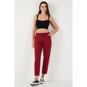 Pamuklu Normal Bel Regular Fit Düz Paça Pantolon Bayan Pantolon 668YP42282S4