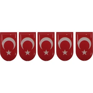 Şarjör Altı Türk Bayrağı 5 Adet