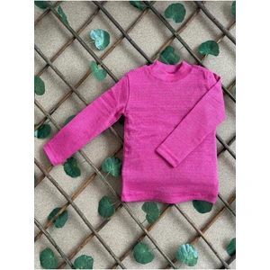 Pamuklu Simli Yarım Balıkçı Yaka Fitilli Mevsimlik Çocuk Badi Kız Çocuk Badi Kışlık Erkek Çocuk Body