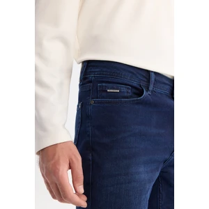 Avva Erkek Lacivert Eskitme Yıkama Esnek Berlin Slim Fit Jean Pantolon B003521