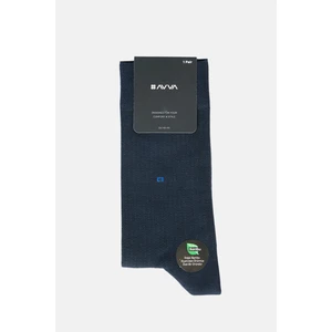Erkek Lacivert Desenli Bambu Soket Çorap A32y8540