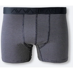 Erkek Lacivert Çizgi Desenli Esnek Kumaş Pamuklu Boxer A41y9514