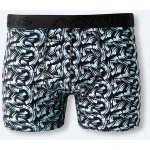 Erkek Indigo Desenli Esnek Kumaş Pamuklu Boxer A41y9513