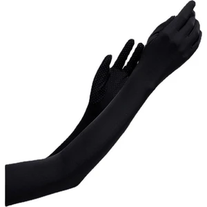 Ilkbahar ve Yaz Buz Ipek Uzun Güneş Koruyucu Eldiven Kadın Yaz Anti-Uv Kol Kılıfı Açık Naylon Kapak Buz Hissi (Yurt Dışından)