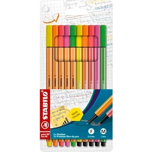 point 88+Pen 68 Neon 10'lu Paket