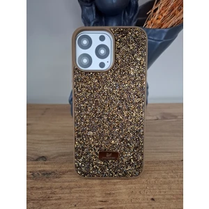 iPhone 16 Pro Uyumlu Işıltılı Taşlı Lüks İçi Kadife Kamera Çıkıntılı Swarovski Kılıf
