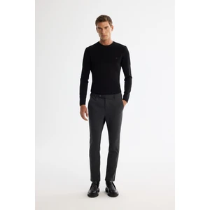 Avva Erkek Antrasit Yanı Lastikli Örme Elastan Slim Fit Pantolon A42Y3053
