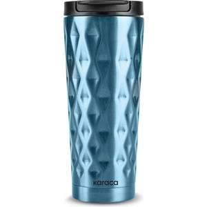 El Termosu 500 ml Paslanmaz Çelik Diamond Blue Sızdırmaz Kapak 6 Saat Isı Koruma Özellikli