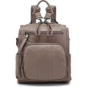 Yıkama Deri Sırt Askılı Kadın Çantası 21K Barcelona 1915