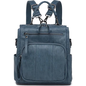 Yıkama Deri Sırt Askılı Kadın Çantası 21K Barcelona 1915