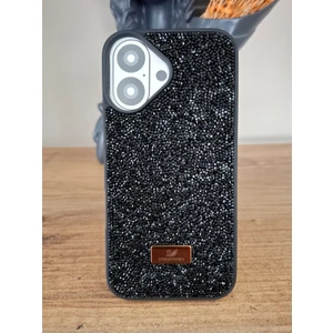 iPhone 16 Uyumlu Işıltılı Taşlı Lüks İçi Kadife Kamera Çıkıntılı Kaliteli Kılıf