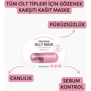 Vita Genic Jelly Mask Pore Tightening Canlandırıcı Pürüzsüzlük Pamuk Maske