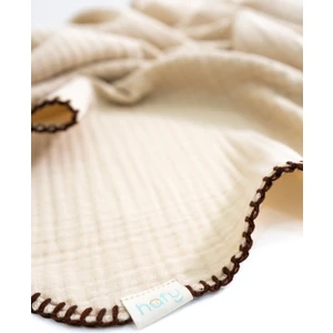 Hafy Baby %100 Pamuk Organik 4 Katlı Müslin Battaniye 80X110 Çoban Dikiş Detaylı
