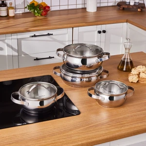 Kuzina 8 Parça Çelik Tencere Seti