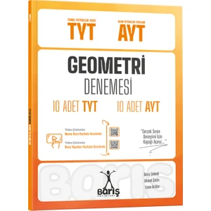 Barış Yayınları Tyt-Ayt Geometri Denemesi 10 Adet Tyt 10 Adet Ayt