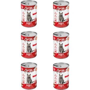 Sığır Etli Yetişkin Islak Kedi Maması 400 gr - 6 Adet