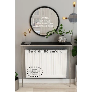 Talas Tozu Gümüş - Siyah Raf - Dresuar 80 cm (Acıklamayı Okuyunuz)