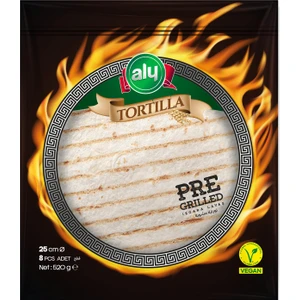 Izgara Tortilla Lavaş 25 cm 8'li 520 gr