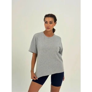 Baskısız Basıc Pamuklu Oversize T-Shirt