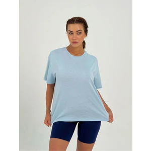 Baskısız Basıc Pamuklu Oversize T-Shirt