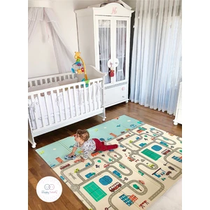 Happy Twins Dino Road Katlanabilir Çift Taraflı Oyun Matı 150X200X1CM