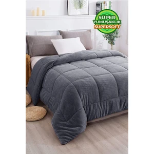 Evlen Home Collection Ultra Yumuşak Tek Kişilik Çift Taraflı Wellsoft Peluş Yorgan Yıkanabilir (Battaniye / Nevresim) 160 x 220 cm