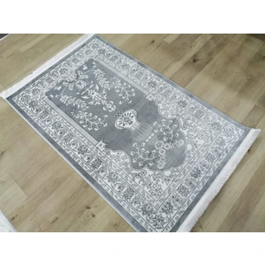 Pırlanta Karya Akrilik Yumuşak Parlak Iplik Dokuma Seccade 78 x 125  cm  Gri