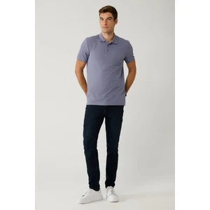 Erkek Koyu Lacivert Eskitme Yıkamalı Esnek Jean Pantolon B003525