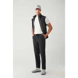 Erkek Antrasit Relaxed Fit Beli Lastikli Bağcıklı Fermuar Cepli Su Itici Bi Stretch Pantolon A41y323