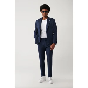 Avva Erkek Lacivert Yandan Cepli Esnek Kumaşlı Lightweight Relaxed Fit Pantolon A41Y3206