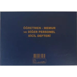 Öğretmen-memur Ve Diğer Personel Sicil Defteri