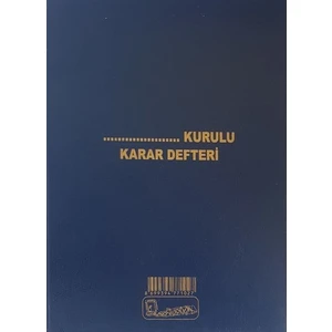 Karar Defteri Cilt Kapak