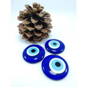 Ennea Art Üçlü Deliksiz Nazar Boncuğu Seti 5  cm  El Yapımı Dekoratif Set Hediyelik Eşya