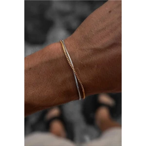Ricco Jewellery 14 K Gold Kaplama 925 Ayar Gümüş Old Money Küp Bileklik • Made In Italy • Everyday Luxury Silver