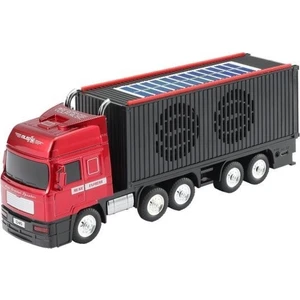 D45 Kırmızı Tır Bluetooth Hoparlör Fm-Aux-Usb Destekli Güneş Enerjili Speaker