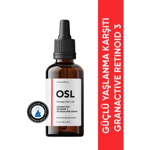 OSL Omega Skin Lab Güçlü - Hücresel Yenilenme Hızını Arttırmaya Destek Sağlar -  Granactive Retinoid 3 In Squalene Serum 30ml