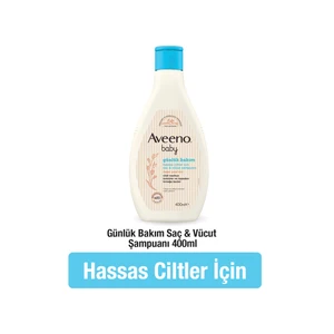 Baby Günlük Bakım Şampuanı 400 ml Hassas Saçlar için Parfümsüz Formül