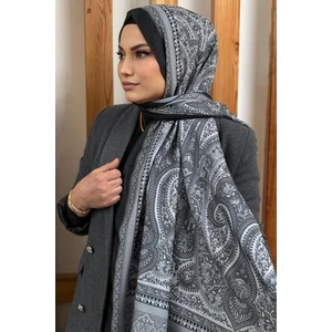 Hanzade Eşarp Etnik Desen Soft Şal