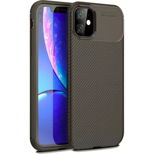 iPhone 11 Kılıf Focus Carbon Desen Silikon Kapak
