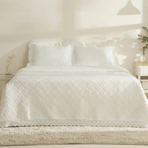 Karaca Home Arya Çift Kişilik Yatak Örtüsü Seti Offwhite