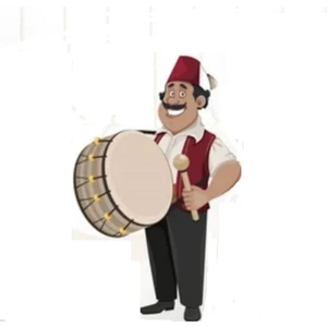 Ramazan Davulcusu Folyo Balon 76*118 cm