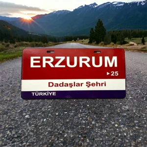 Royal Vance Erzurum Ahşap Sokak Tabelası