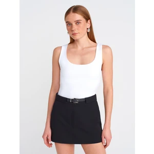 20977 Kalın Askılı Poliamid Atlet-Beyaz