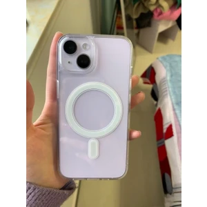 Piyasa Sepeti Apple iPhone 15 Plus 6.7'' Magsafe Şeffaf Silikon Kılıf