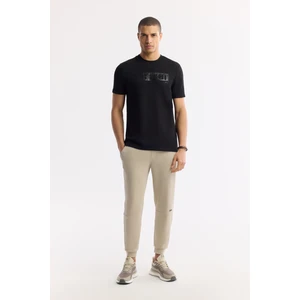 Erkek Regular Fit Bej Beli Lastikli Bağcıklı Soft Touch Eşofman Altı A51Y3402