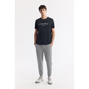 Erkek Regular Fit Gri Beli Lastikli Bağcıklı Soft Touch Eşofman Altı A51Y3402