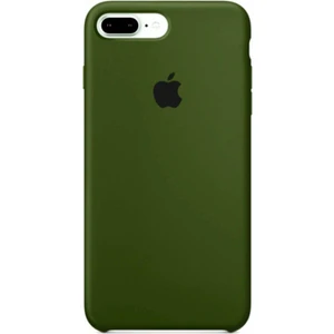 Piyasa Sepeti Apple iPhone 7 Plus Uyumlu Logolu Içi Kadife Altı Açık Lansman Çam Yeşili Silikon Kılıf