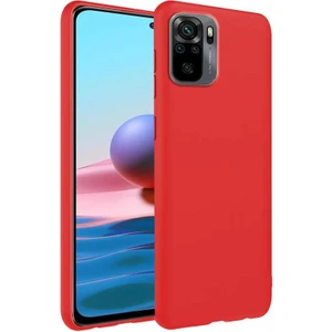 Piyasa Sepeti Xiaomi Redmi Note 10 İnce Mat Silikon Kılıf Kırmızı